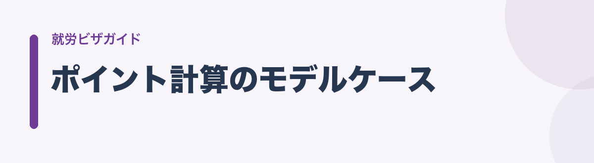 ポイント計算のモデルケース